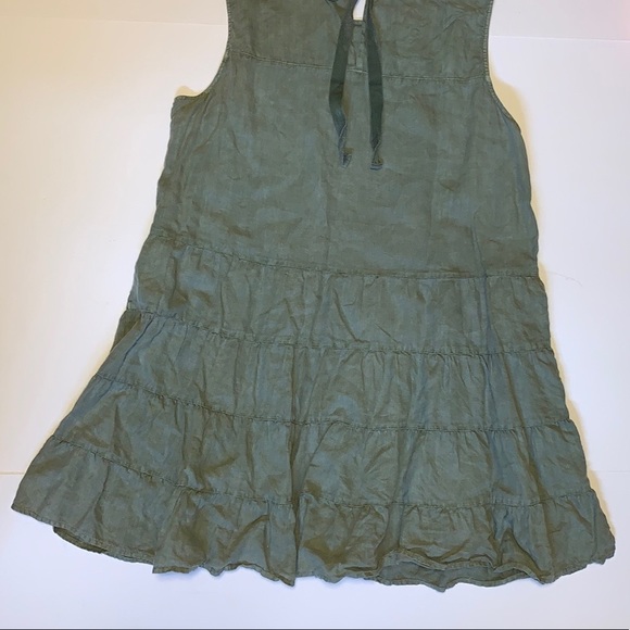 Artisan NY Green Linen Babydoll Dress - Women’s Size XL - Picture 5 of 10
